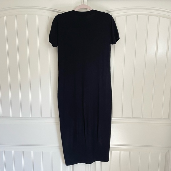 Hatch The Eliza Dress black short sleeve midi dress size 3/ large - Picture 5 of 7